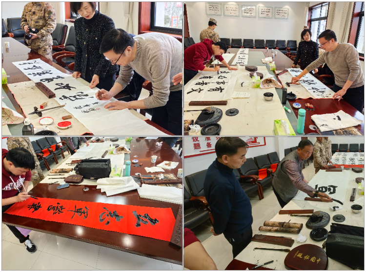 义写春联送温暖 浓浓墨香迎新春